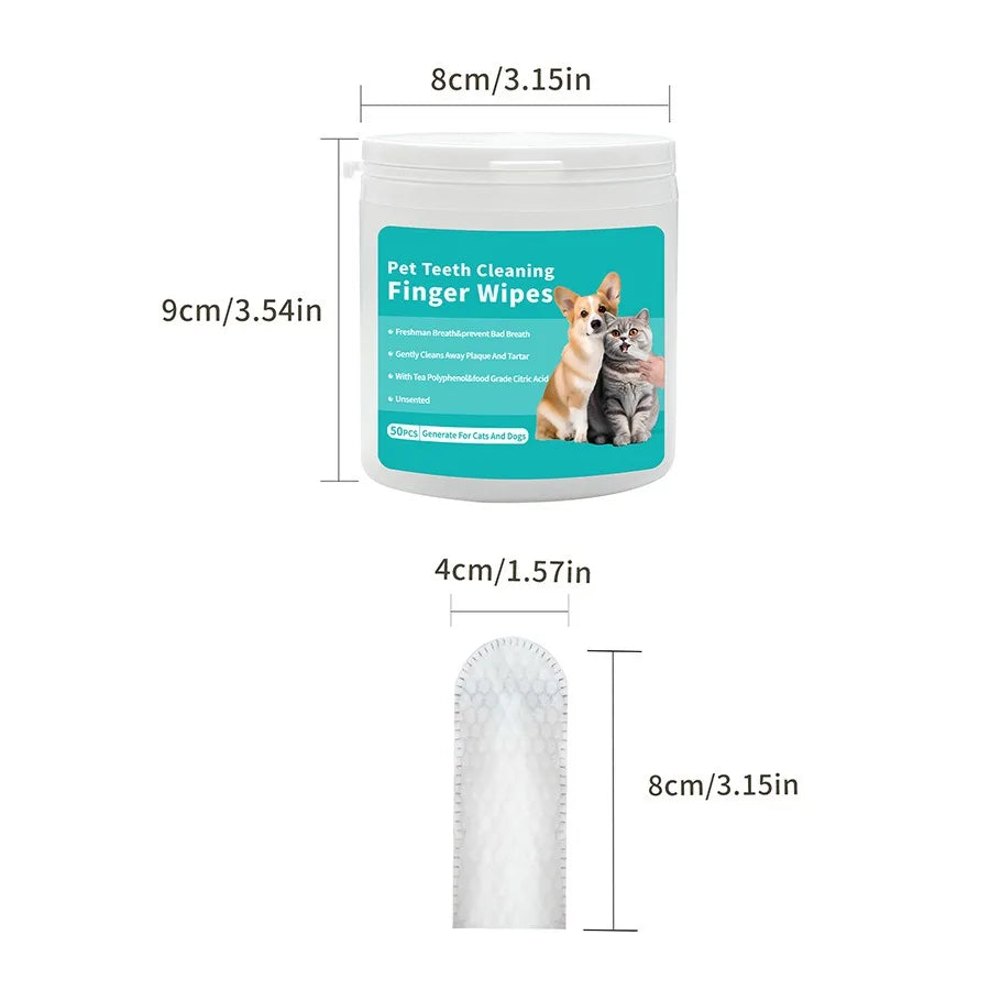 Disposable Pet Finger Toothbrushes